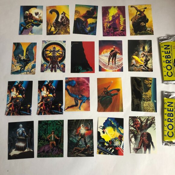 Other - Vintage Lot of 20 Richard Corben Collector Cards 1993 Comic‎ Images + 2 wrappers
